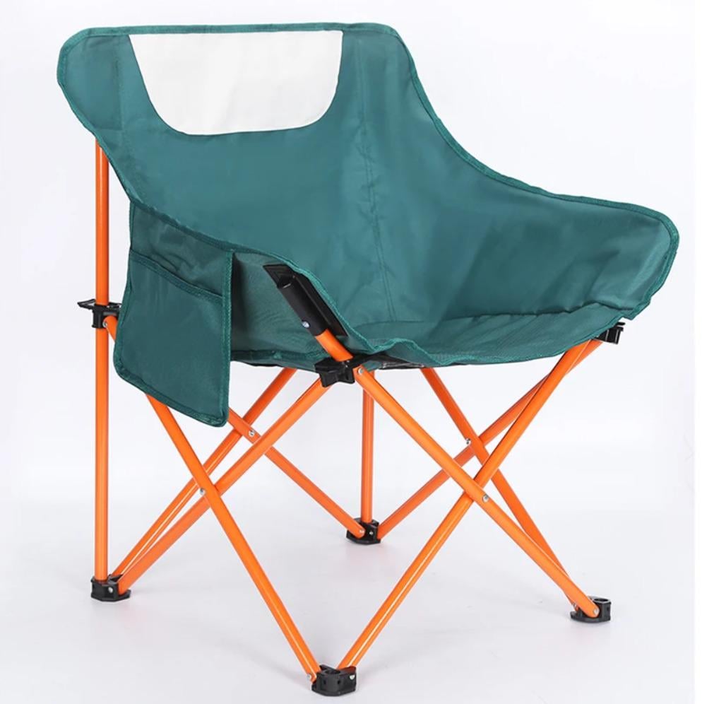 Стул раскладной туристический Good Idea STD-04 металл/ткань со стальным каркасом 46х46х66 см Зеленый (4463361L)