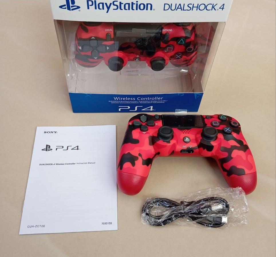 Джойстик бездротовий для PS4 Червоний камуфляж (2577378940) - фото 2 Джойстик бездротовий для PS4 Червоний камуфляж (2577378940) - фото 2