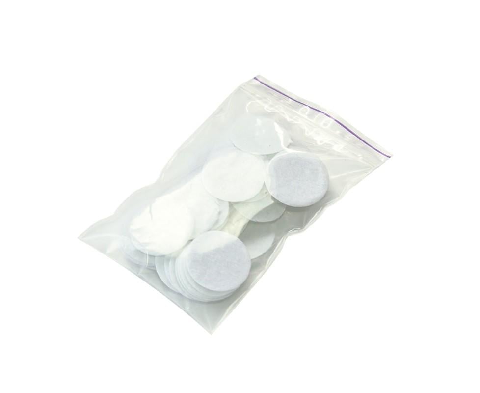Хлопковые фильтры 20х20 мм для аппаратов микродермабразии/вакуумной чистки/массажа 100 шт.