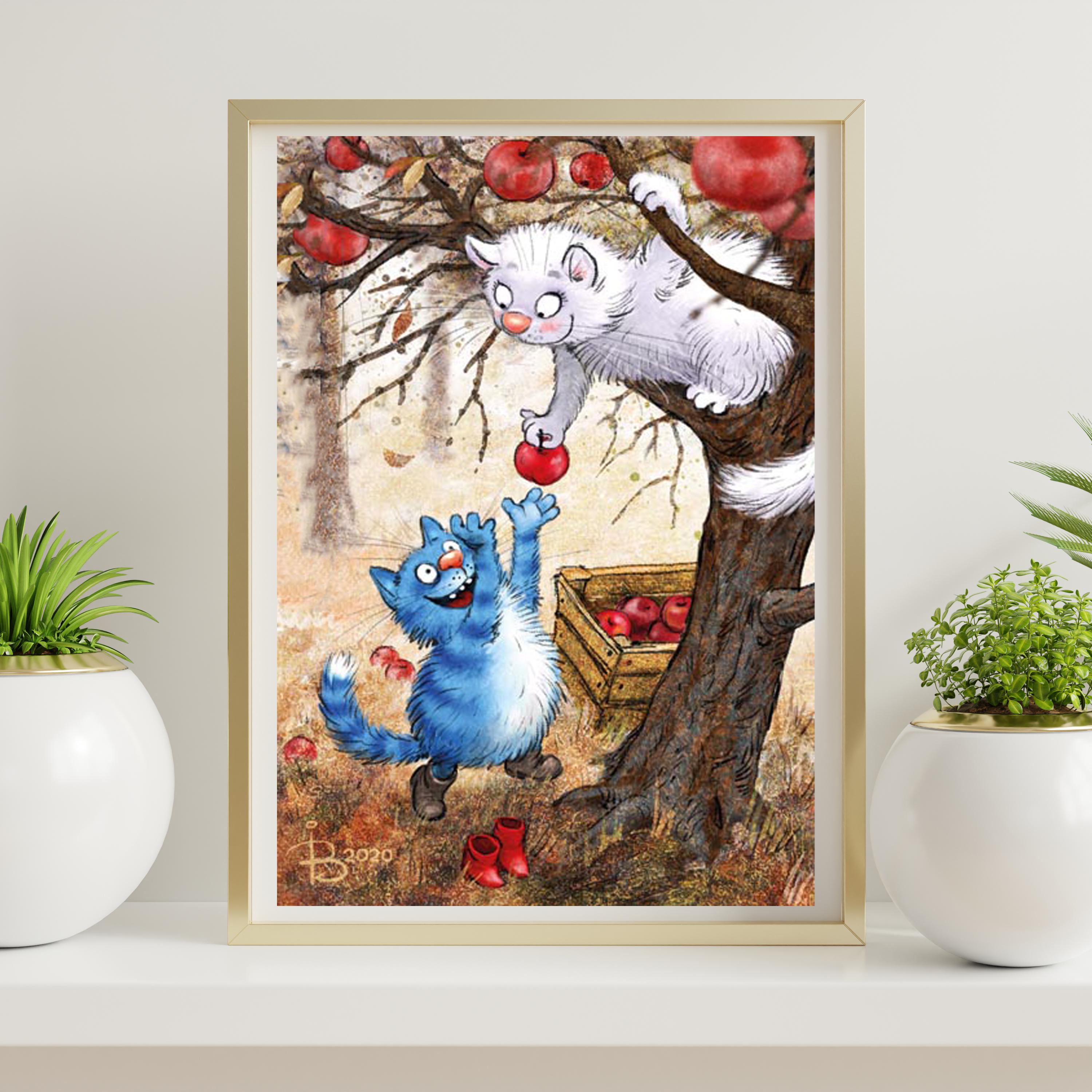 Постер Яблочный урожай формат А-2