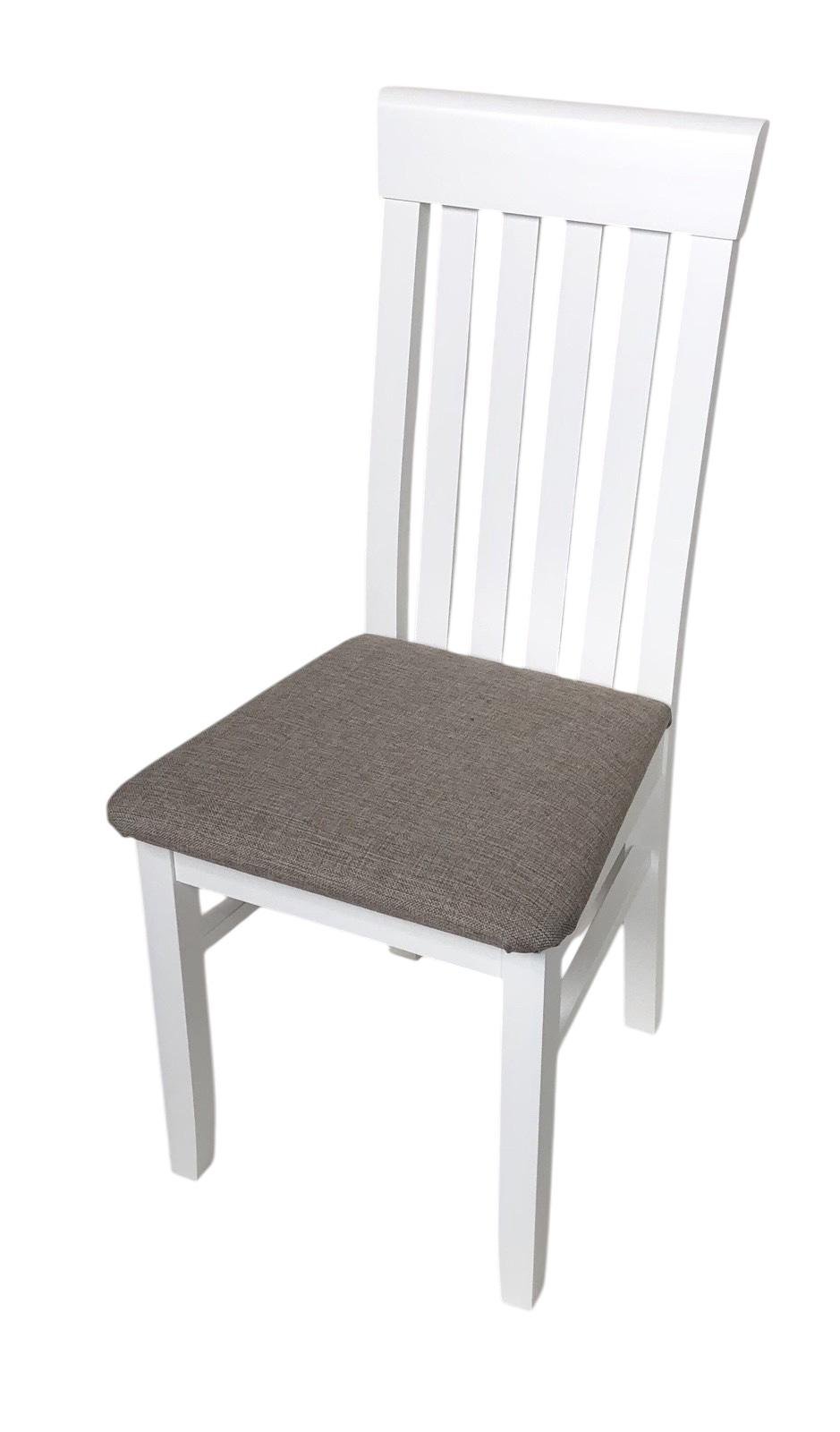 Стул обеденный Скиф ЖУР-17 деревянный Белый/Ланарк беж (25763254)