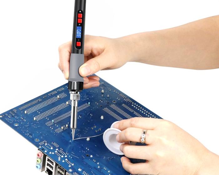 Паяльник Jiang 808H з регулятором температури 80W - фото 3