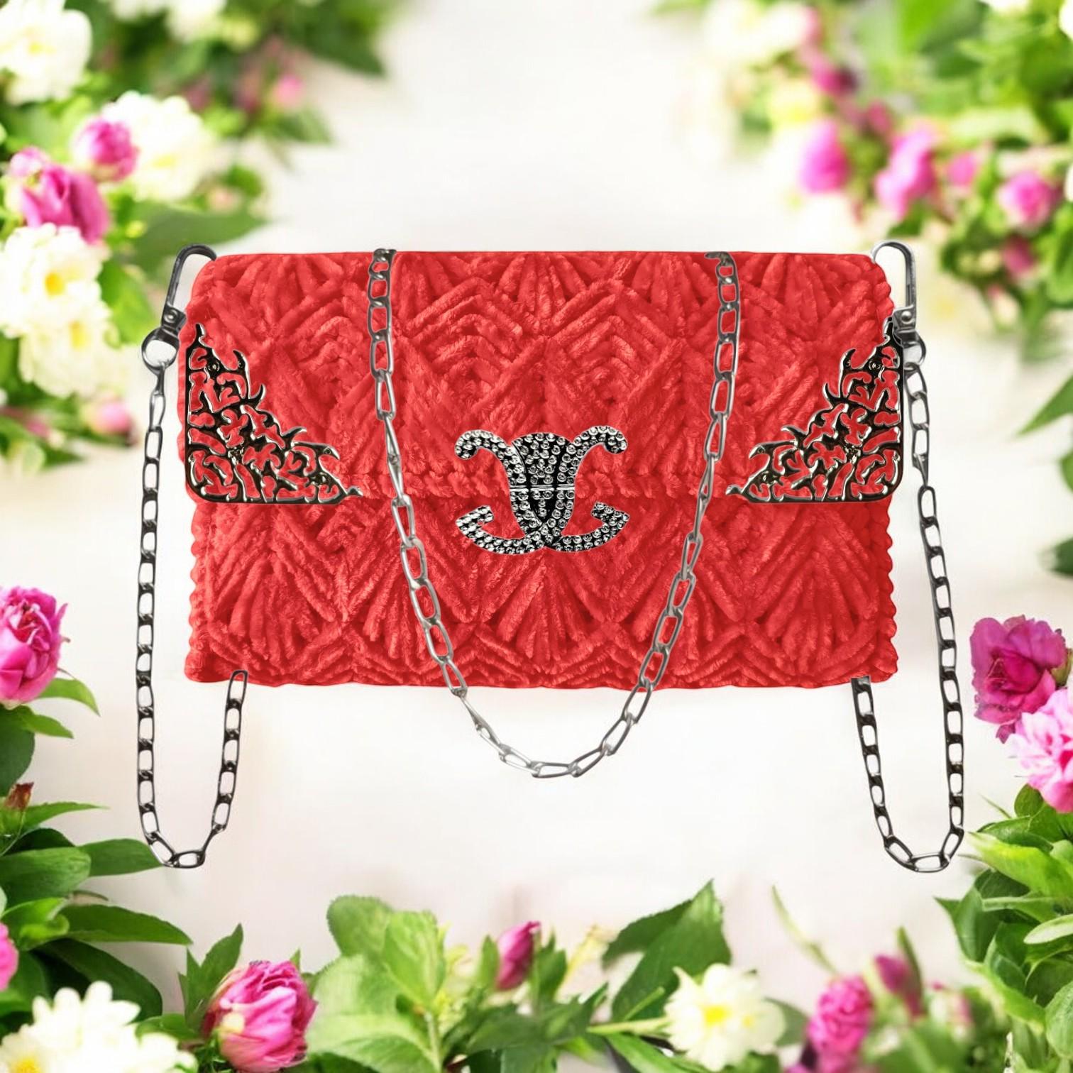 Набор для создания сумки из пластиковой канвы Серебряная лилия с нитками Красный (1596-11) - фото 5 Набор для создания сумки из пластиковой канвы Серебряная лилия с нитками Красный (1596-11) - фото 5