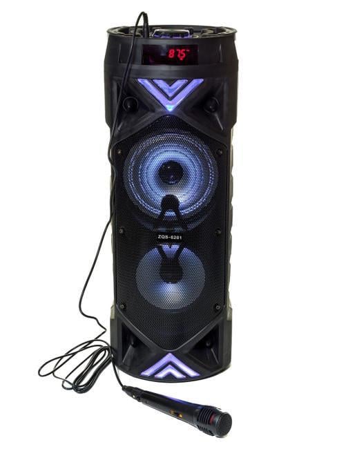 Акустическая система с светомузыкой и микрофоном ZQS6201 30 Вт Bluetooth Черный (MER-15654)