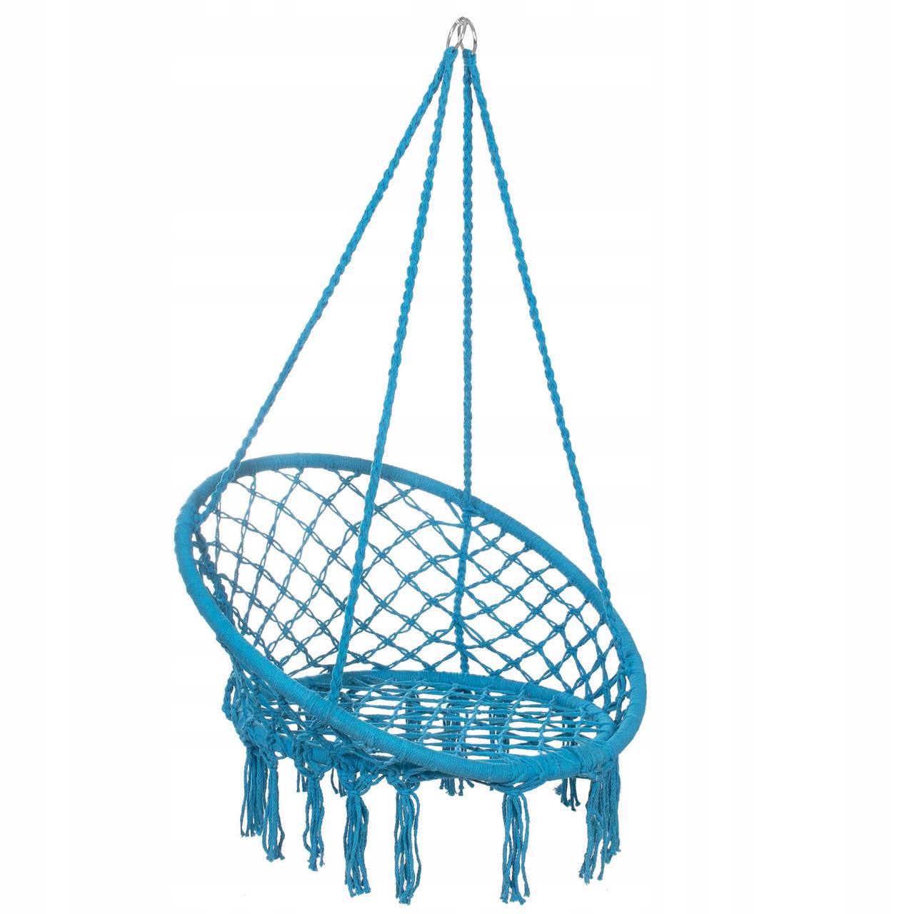 Підвісне крісло-гойдалка Springos SPR0025 Blue - фото 8 Підвісне крісло-гойдалка Springos SPR0025 Blue - фото 8
