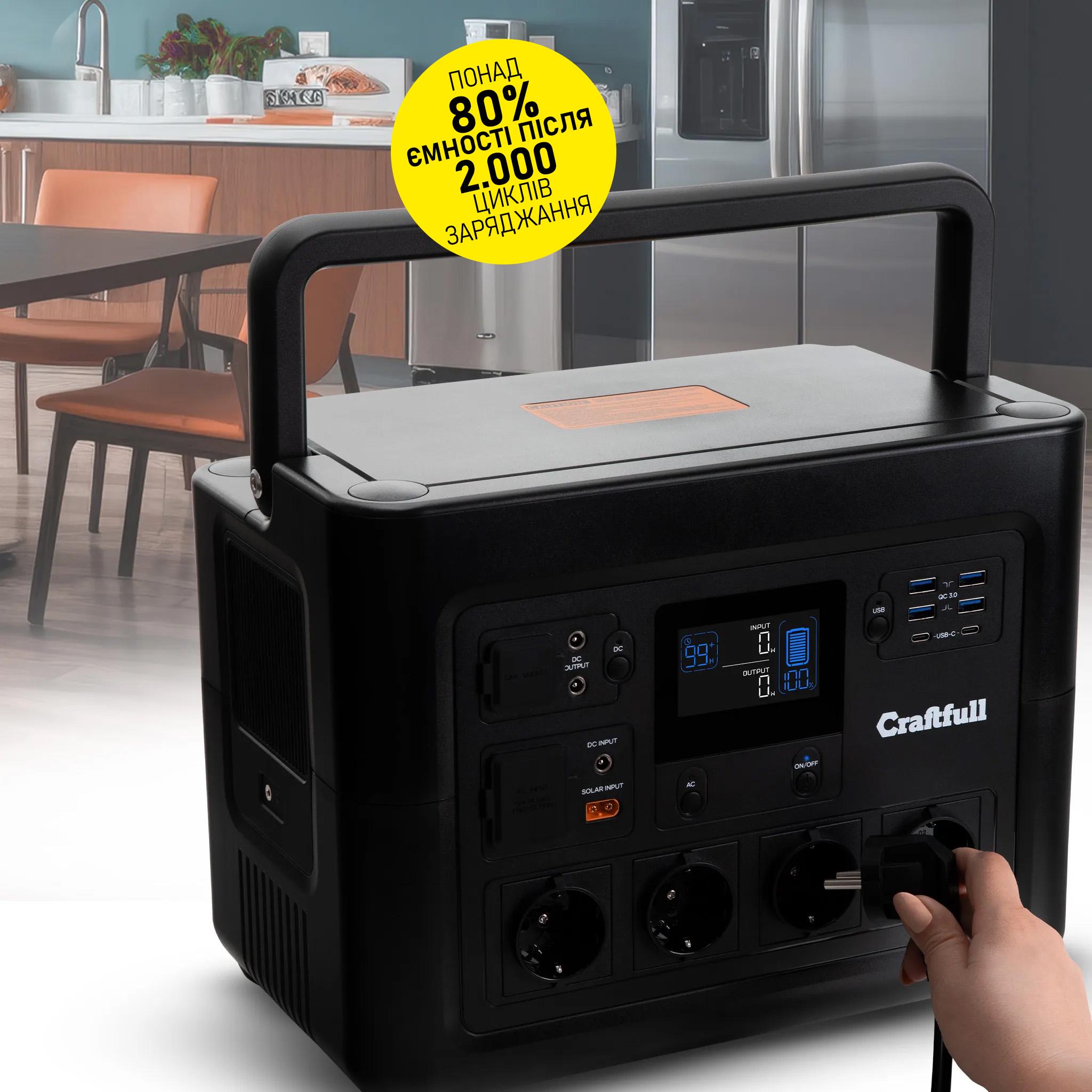 Зарядная станция Craftfull Powerstation Fast Charge PS1800 (PS1800) - фото 2 Зарядная станция Craftfull Powerstation Fast Charge PS1800 (PS1800) - фото 2