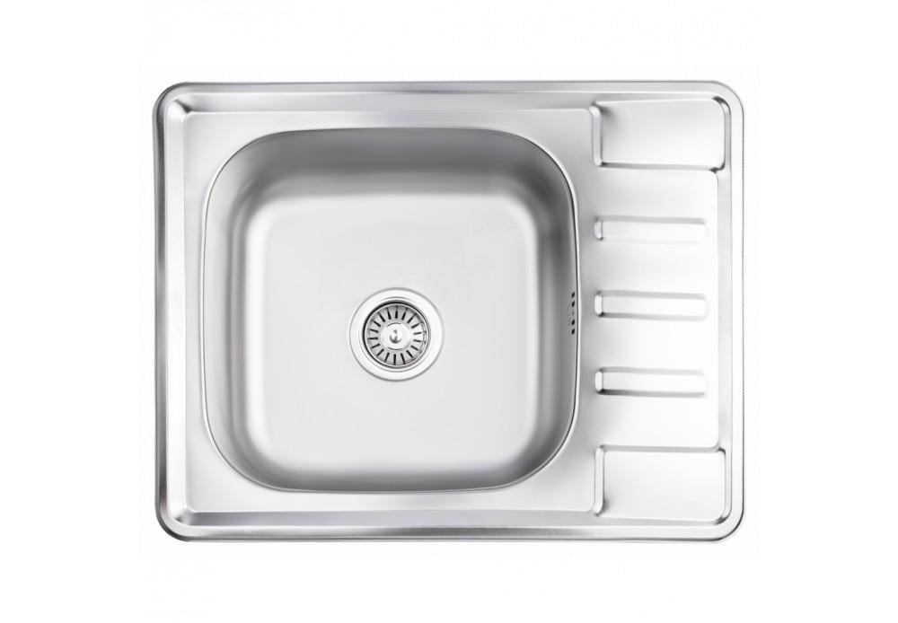 Кухонная мойка Lidz 6350 0,8 мм Satin (LIDZ6350SAT8)