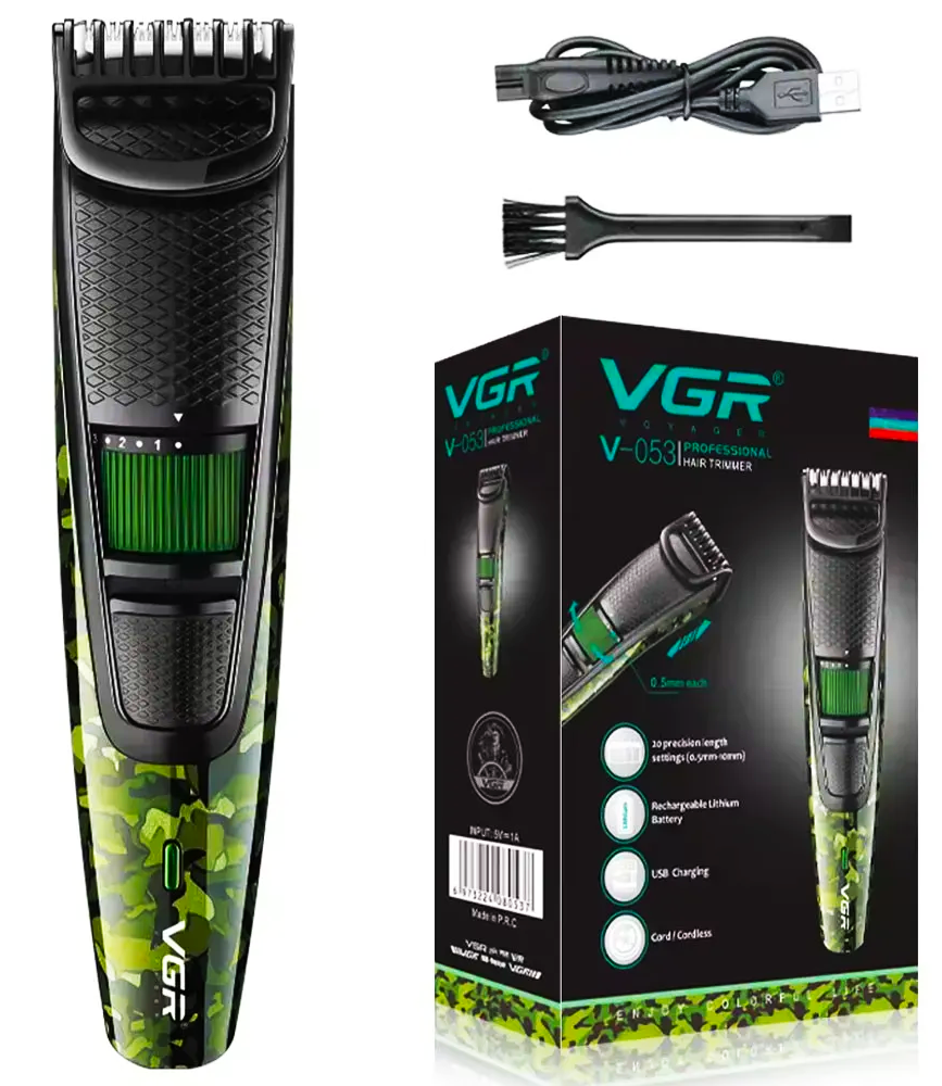 Машинка для стрижки волосся акумуляторна VGR V-053 (25604204)