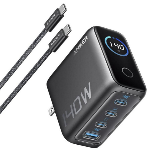 Зарядний пристрій Anker 140W USB-C Charger із кабелем Dark Gray
