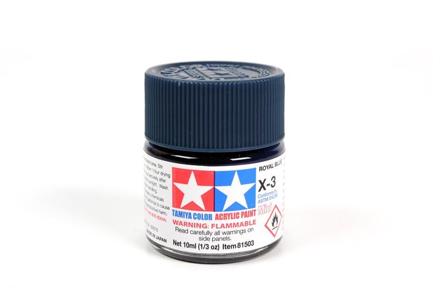 Акриловая краска Tamiya Acrylic mini X-3 Royal Blue Королевский синий (81503-A00)