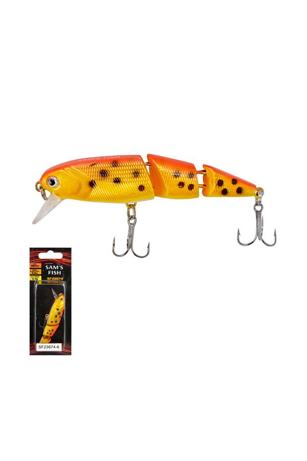 Воблер трехсложный Sams Fish SF23674-6 80 мм
