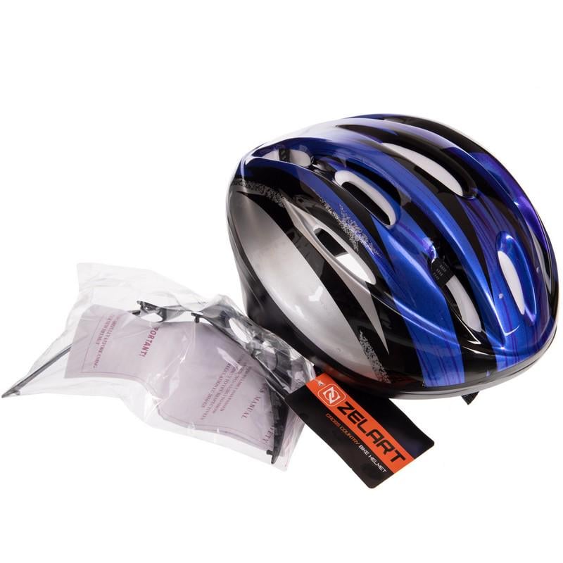 Велошлем шоссейный Zelart MV10 L 58-61 см Синий/Черный (NA003030) - фото 4 Велошлем шоссейный Zelart MV10 L 58-61 см Синий/Черный (NA003030) - фото 4