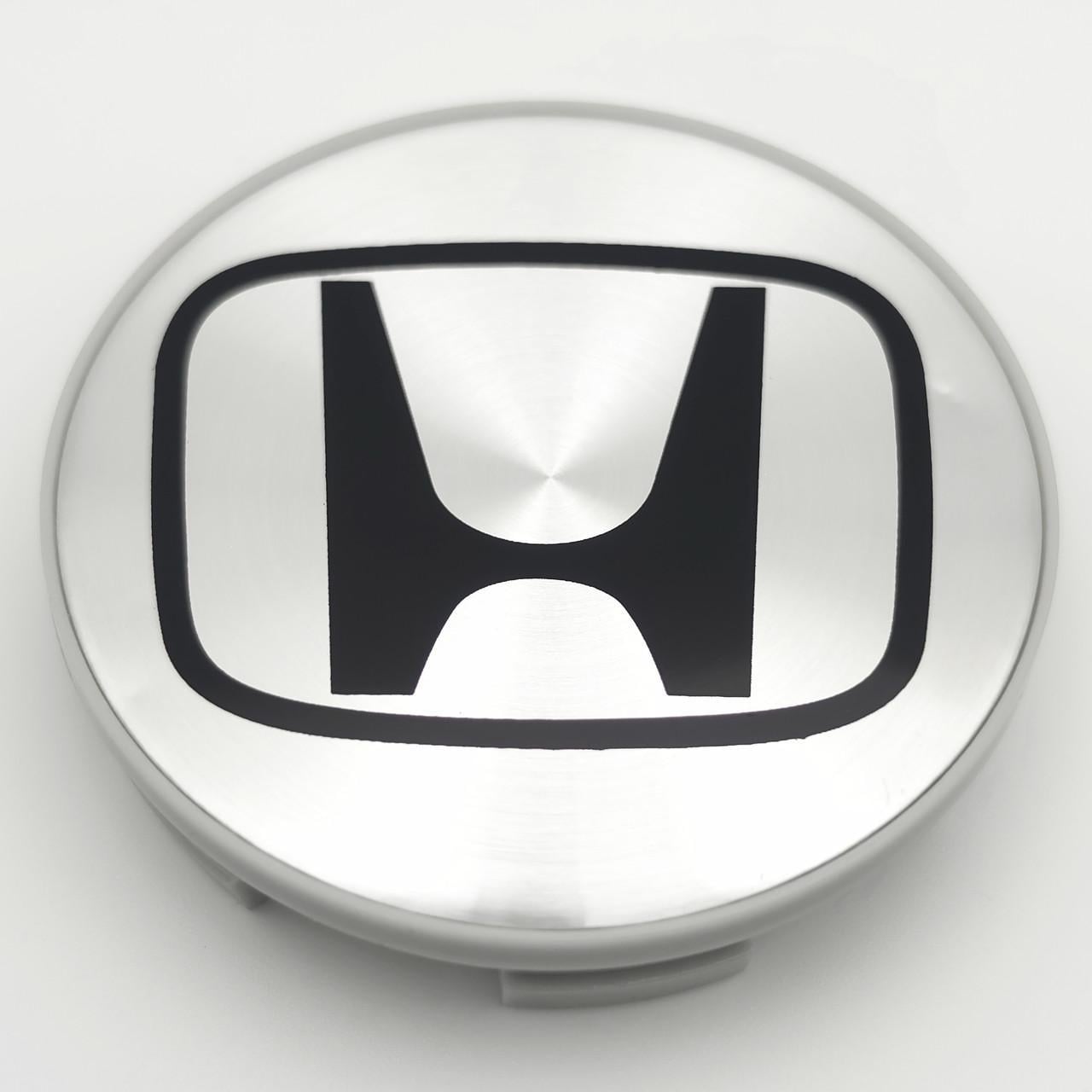 Колпачок заглушка ступицы колеса Honda 69 мм тип 3 Хром/Черный (3008180491)