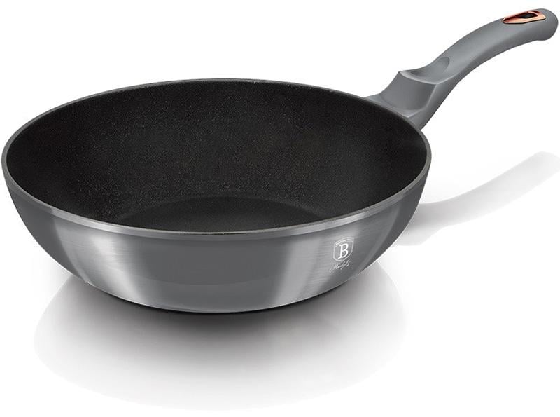 Сковорода-вок Berlinger Haus Moonlight Edition Ø 28 см з титановим покриттям (BH-6007)