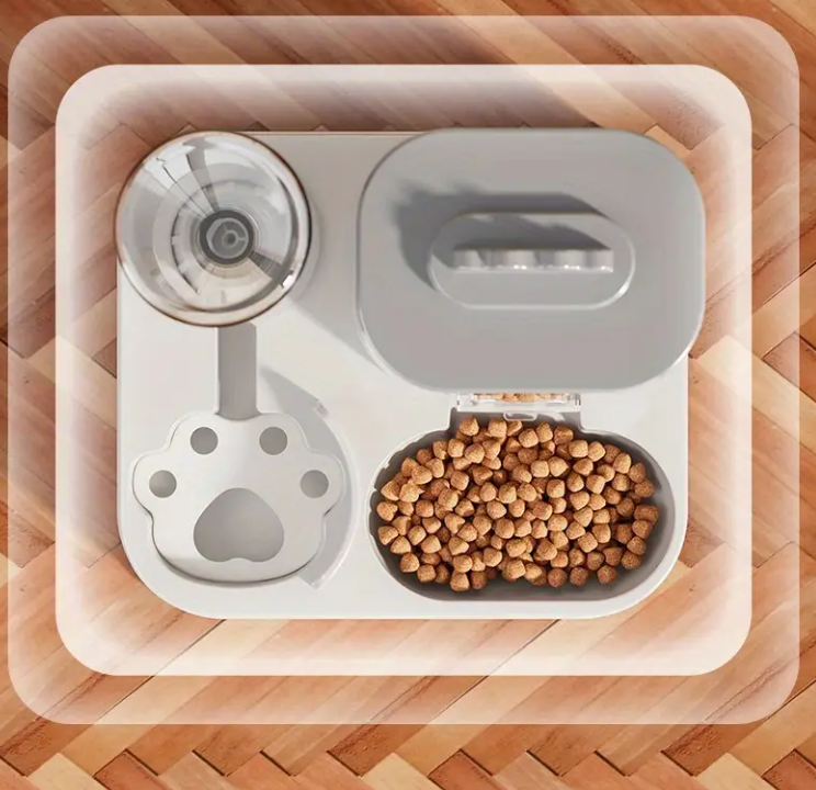 Автоматична годівниця та поїлка 2в1 для котів і собак 500 г 400 мл (2010) - фото 8