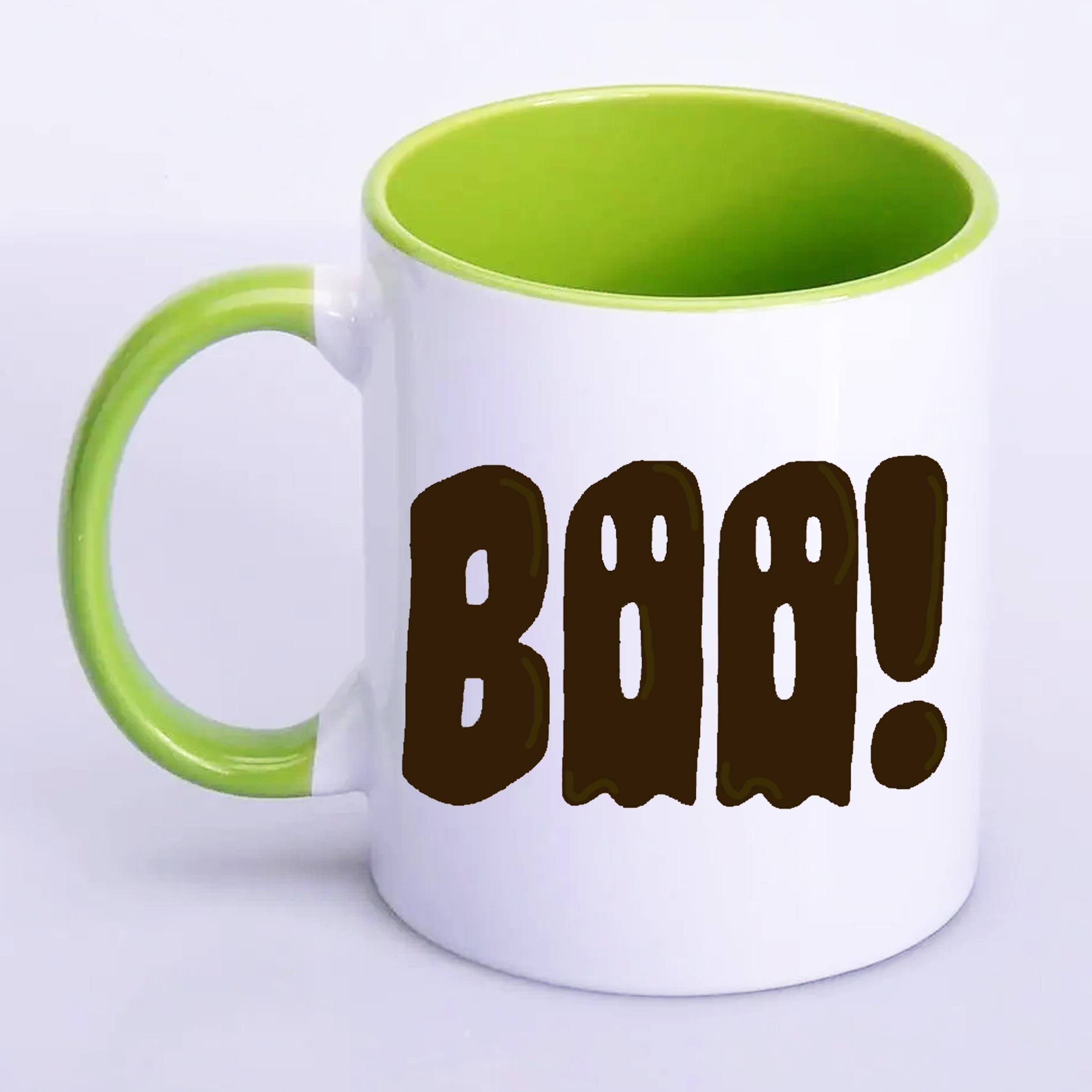 Чашка с печатью Boo! №2 330 мл Салатовый (20943)