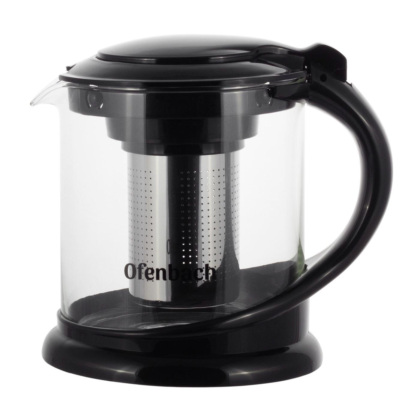 Заварочный чайник со съемным ситечком Ofenbach KM-100615М из термостойкого стекла 1000 мл Прозрачный (150-84-100615М) Заварочный чайник со съемным ситечком Ofenbach KM-100615М из термостойкого стекла 1000 мл Прозрачный (150-84-100615М)