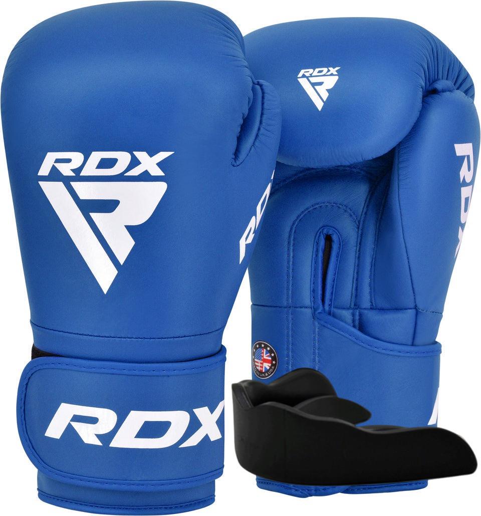 Боксерские перчатки RDX AS1 10 унций капа в комплекте Blue (3070040739)