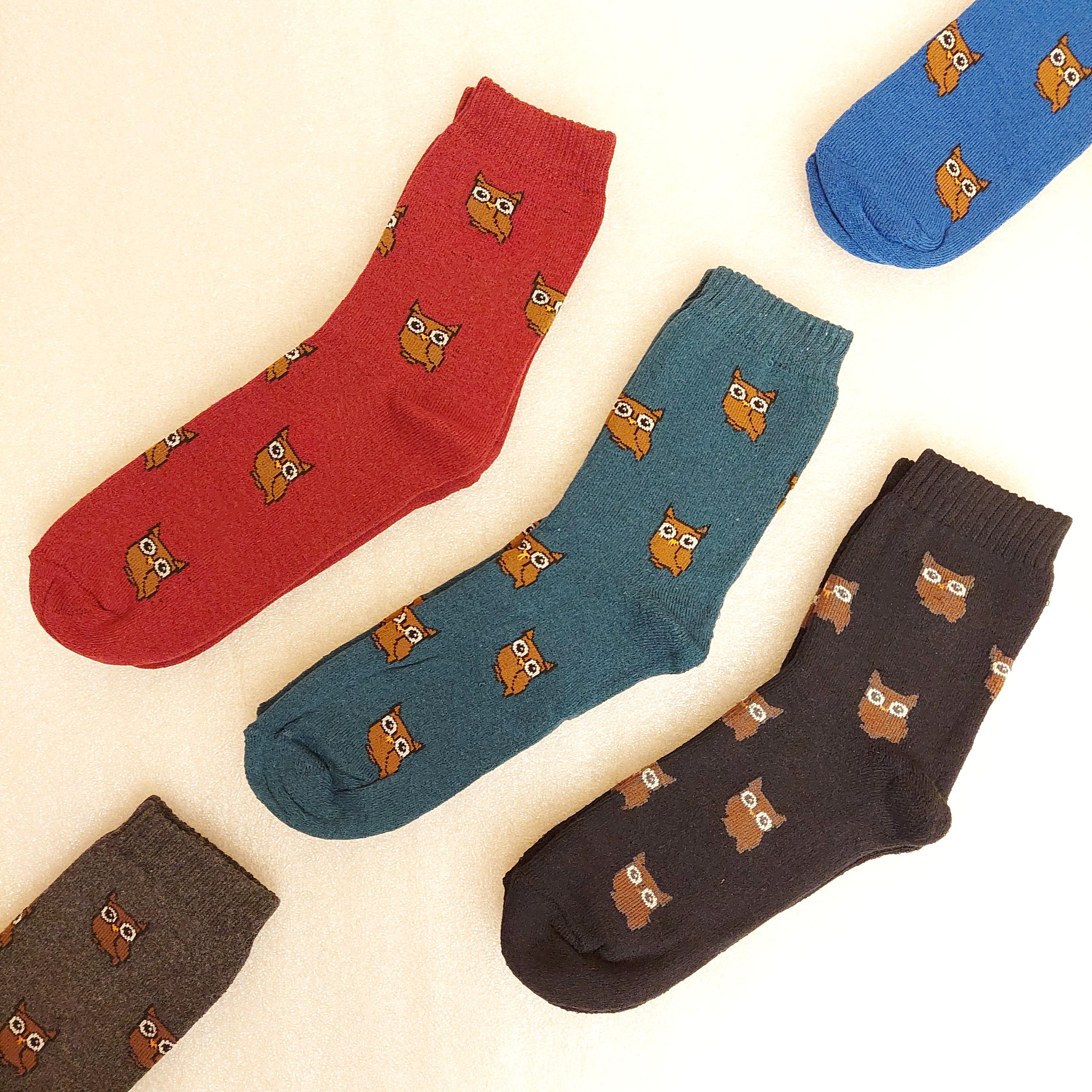 Набір шкарпетки жіночі зимові махрові Житомир Сова 6 пар р. 39 Різнокольорові (0551) - фото 2