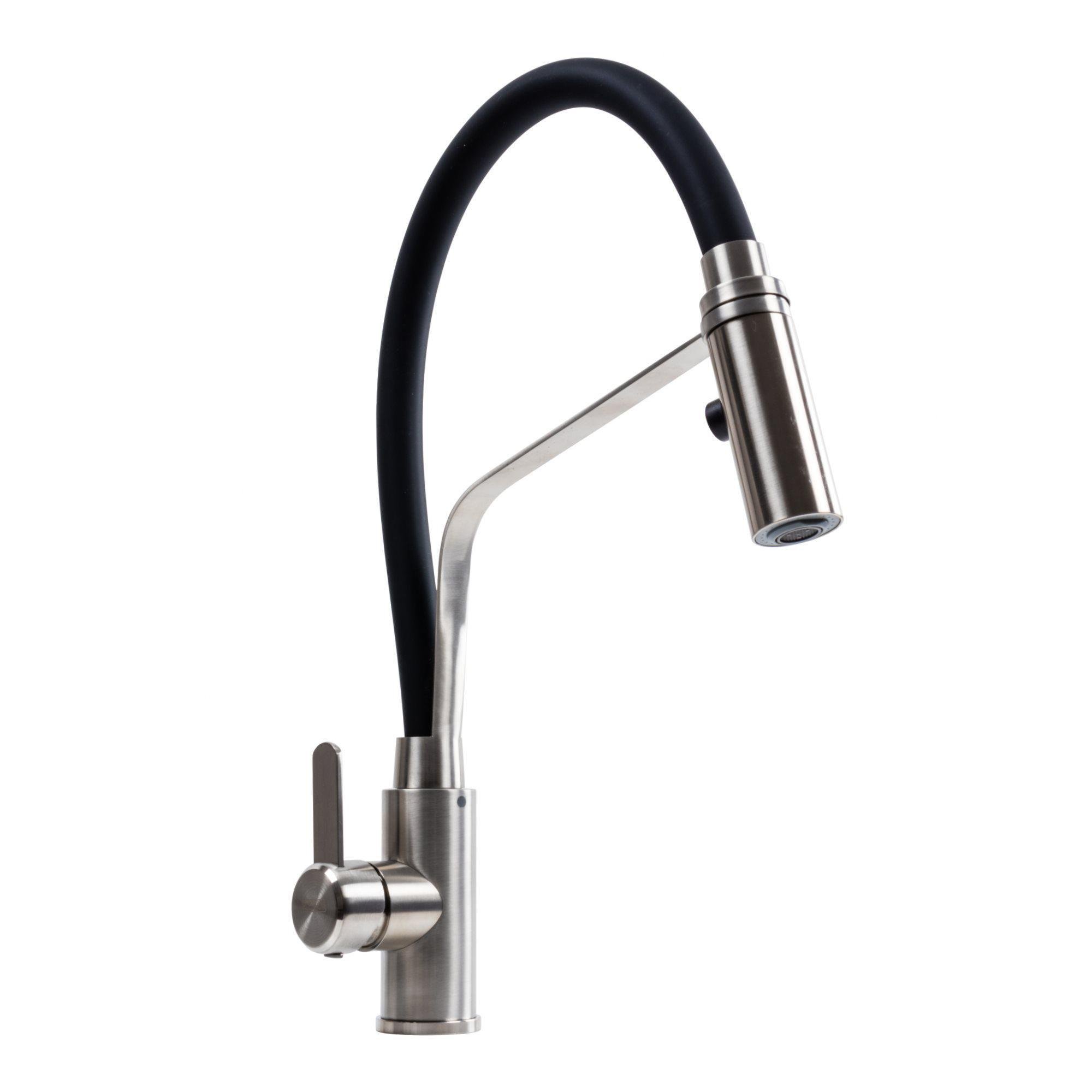 Смеситель для кухни гибкий Valeso KN36 с держателем Черный (29666333) Смеситель для кухни гибкий Valeso KN36 с держателем Черный (29666333)