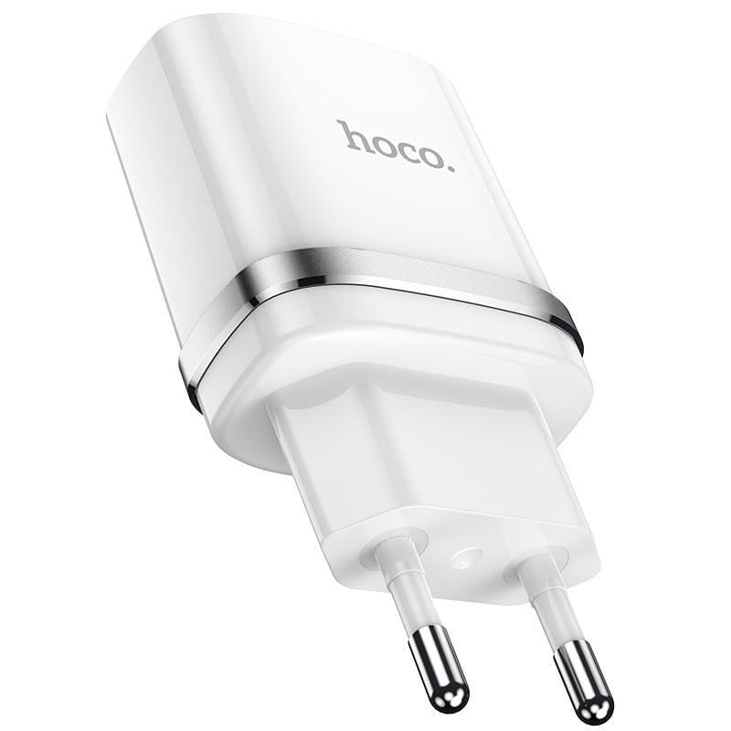 Устройство зарядное Hoco N1 2,4A/кабель Lightning White (29438)