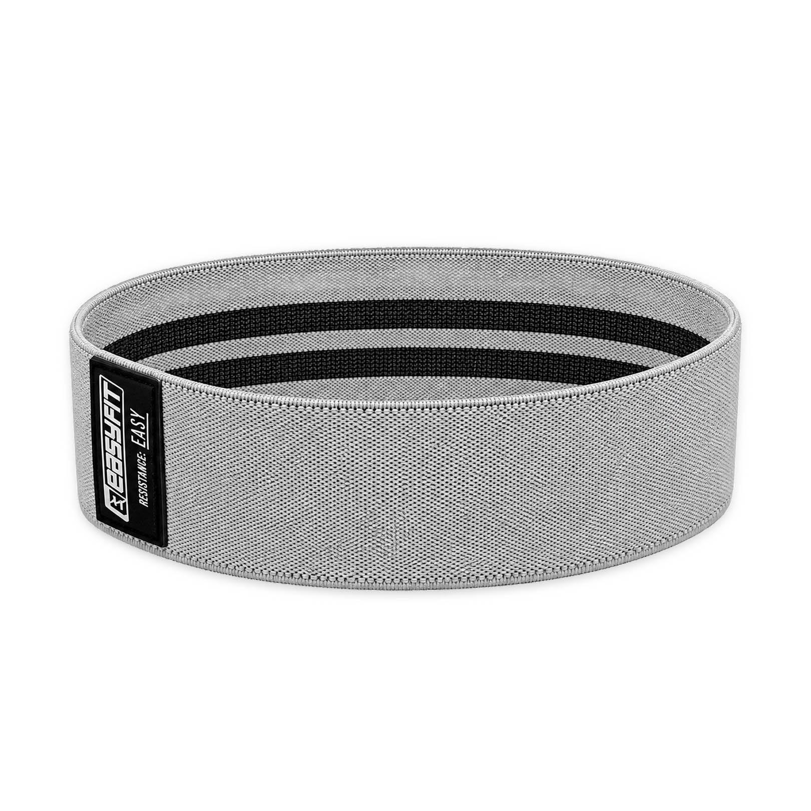 Гумка для фітнесу EasyFit Hard тканинна 38 см Білий (EF-1820-E)