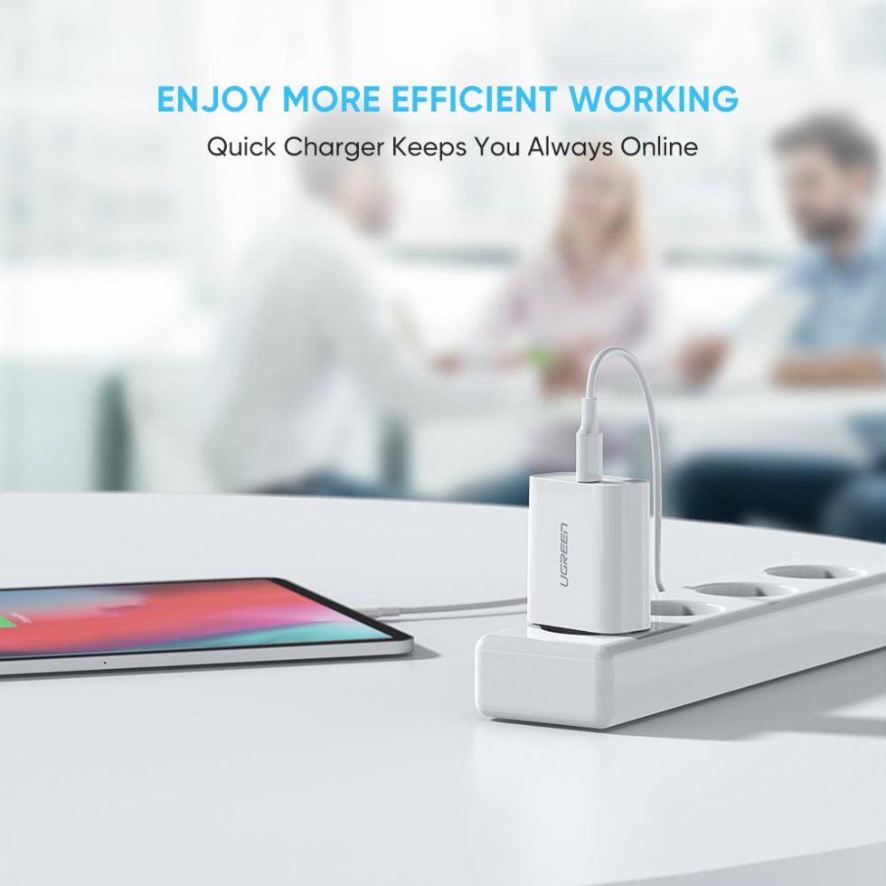 Зарядное устройство сетевое UGREEN CD137 USB-C PD 18 Вт (60450) - фото 10 Зарядное устройство сетевое UGREEN CD137 USB-C PD 18 Вт (60450) - фото 10
