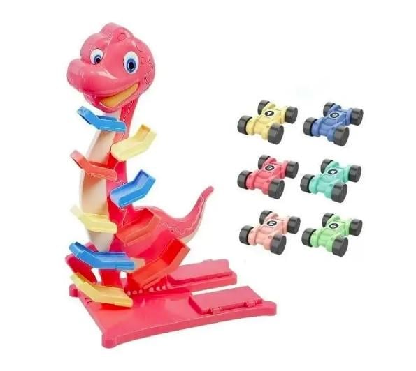 Автотрек A-Toys Динозавр 589-55 6 машинок/світло/звук у коробці