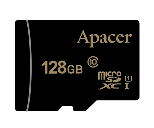 Карта пам'яті Apacer microSDXC Class10 UHS-1 80Mb/s/Adapter 128GB Black - фото 2