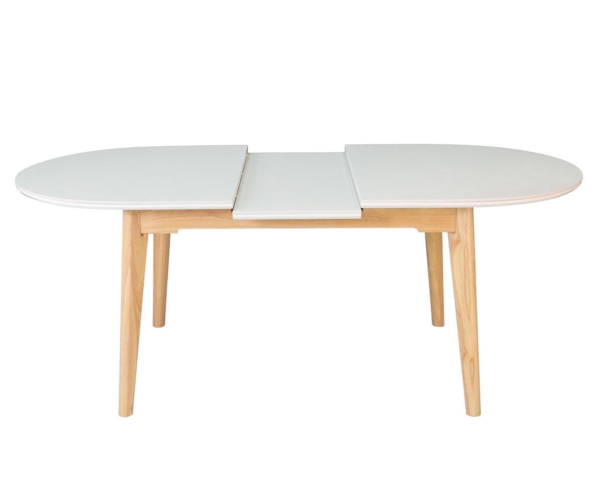 Обідній стіл розкладний ALBERTO CERAMIC Intarsio 200х90 см Бежевий матовий/Дерево - фото 4