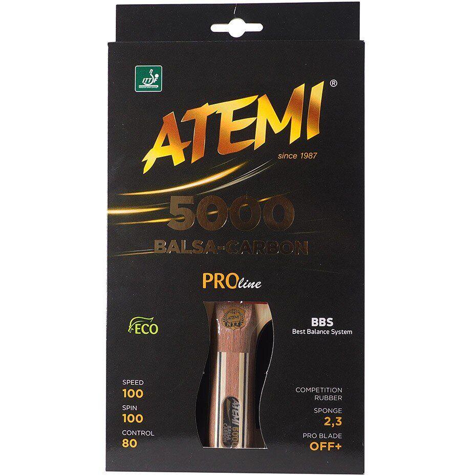 Ракетка для настольного тенниса Atemi 5000 PRO Balsa-Carbon ECO-Line (at-10060) - фото 4