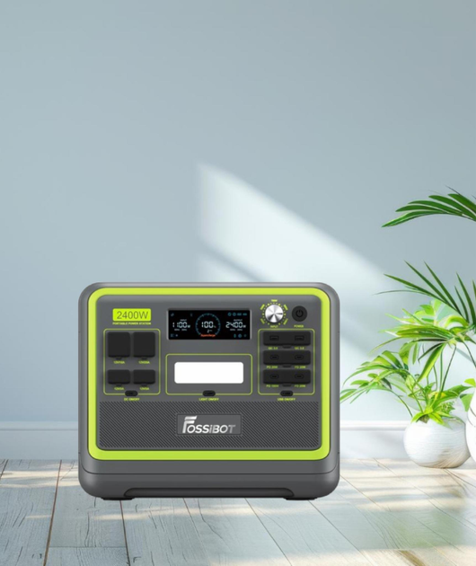 Зарядна станція FOSSIBOT F2400 LiFePO4 UPS MPPT USB-C PD 2000 Вт 2048 Вт/г 100 Вт - фото 2