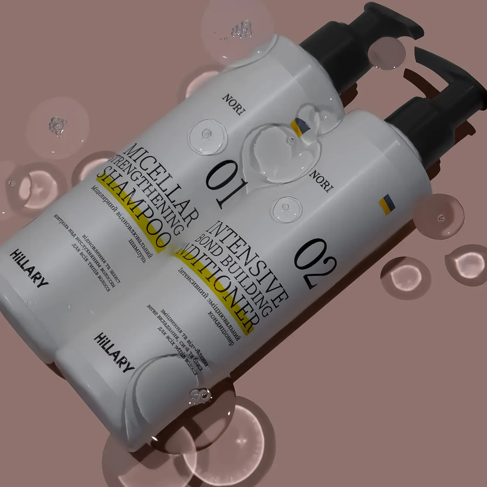 Набор для всех типов волос Hillary Nori Intensive Nori Bond Building шампунь и кондиционер 500 мл - фото 5