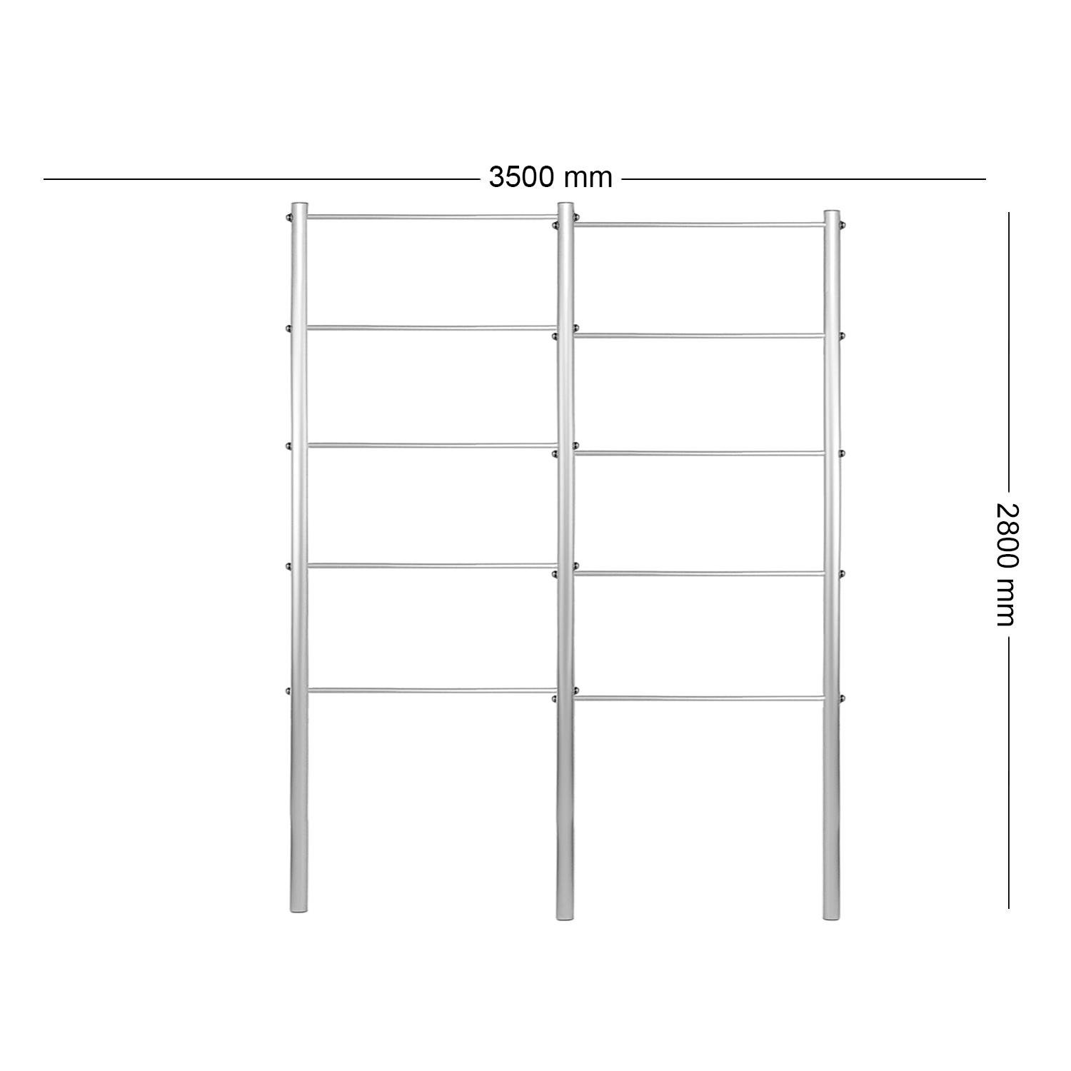Опора для рослин шпалера садова 2800х3500 мм d 28 мм/d 12 мм (ШС-D28/D12-2800*3500) - фото 2 Опора для рослин шпалера садова 2800х3500 мм d 28 мм/d 12 мм (ШС-D28/D12-2800*3500) - фото 2