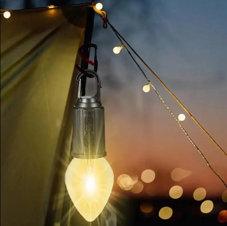 Лампа-фонарь LED BL HK 169B USB аккумуляторная для кемпинга и аварийного освещения Теплый белый (МХ-00009261) - фото 4