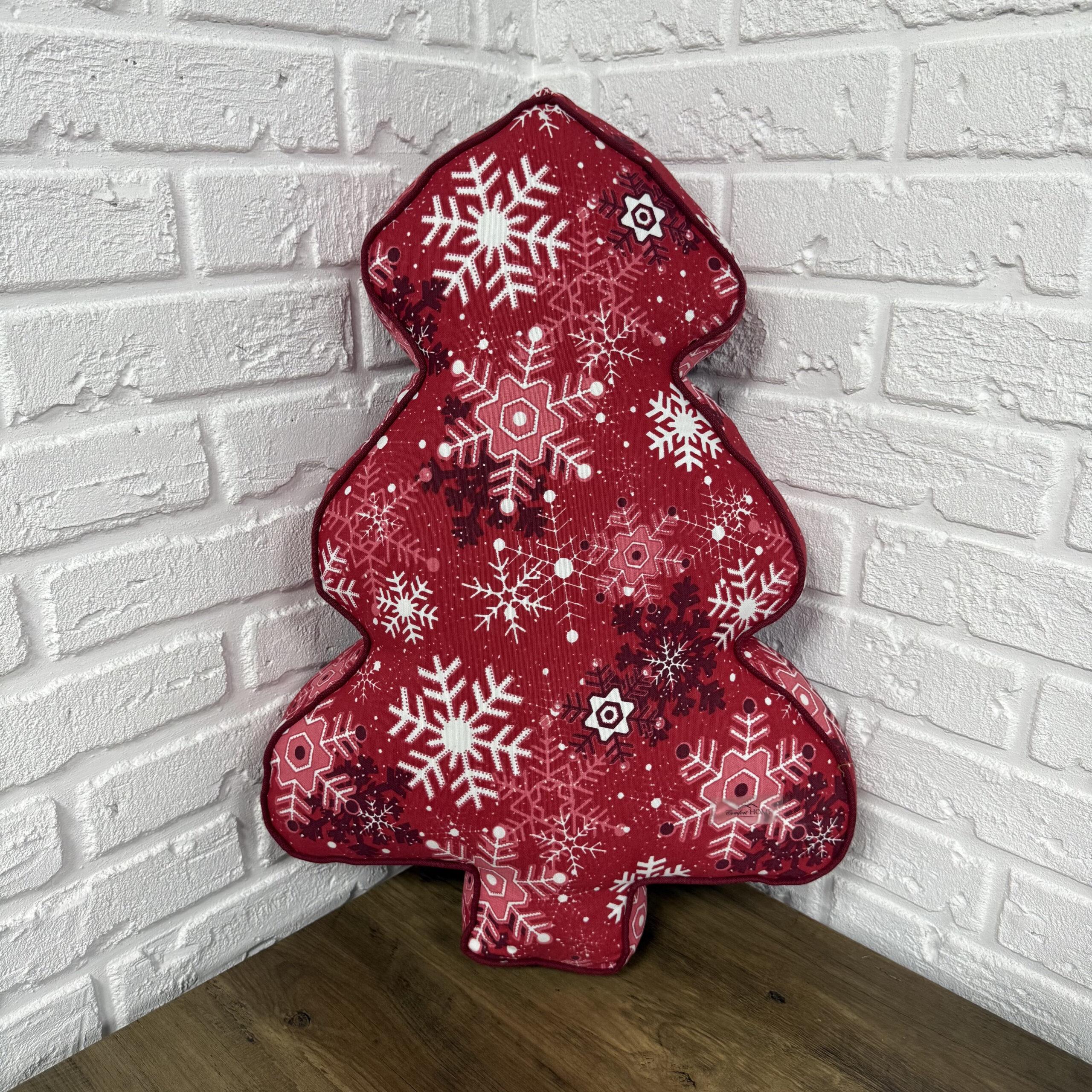 Подушка новогодняя Елка Comfort Home X-mas Snowflakes 45х60 см