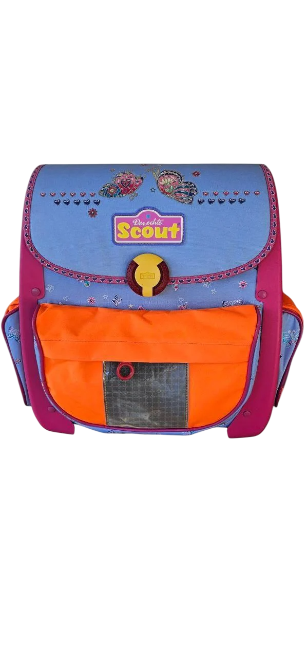 Школьный ранец Derechtle scout Butterfly с наполнением 4 предмета