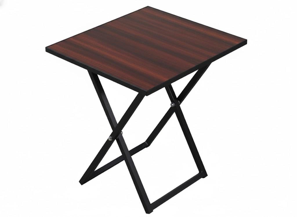 Табуретка розкладна Kompred OL711/1 фанера 350х350х450 мм Чорний/Коричневий