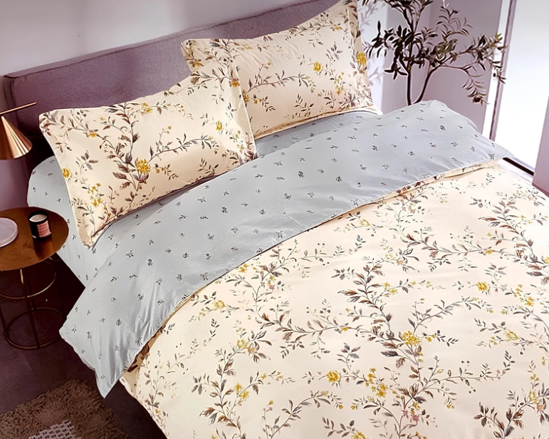 Комплект постельного белья Laura-Grand 21 цветочный принт сатин евро (2917383663)