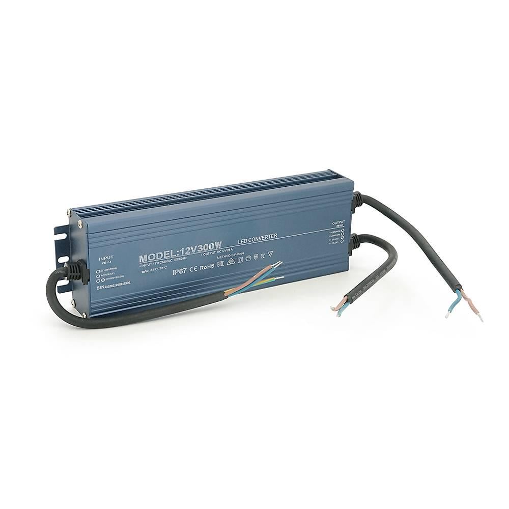 Імпульсний блок живлення герметичний Led Converter 12V 300W IP67 235х35х73 мм (36854)