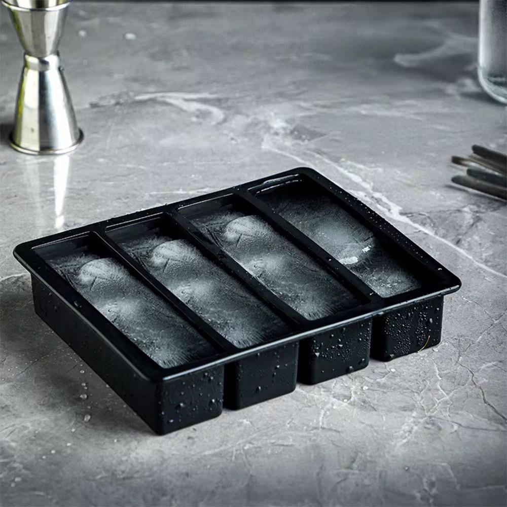 Форма силиконовая для льда Bar House прямоугольная 4 отверстия с крышкой 3,8 х 14 х 3,2 см Черный - фото 3 Форма силиконовая для льда Bar House прямоугольная 4 отверстия с крышкой 3,8 х 14 х 3,2 см Черный - фото 3