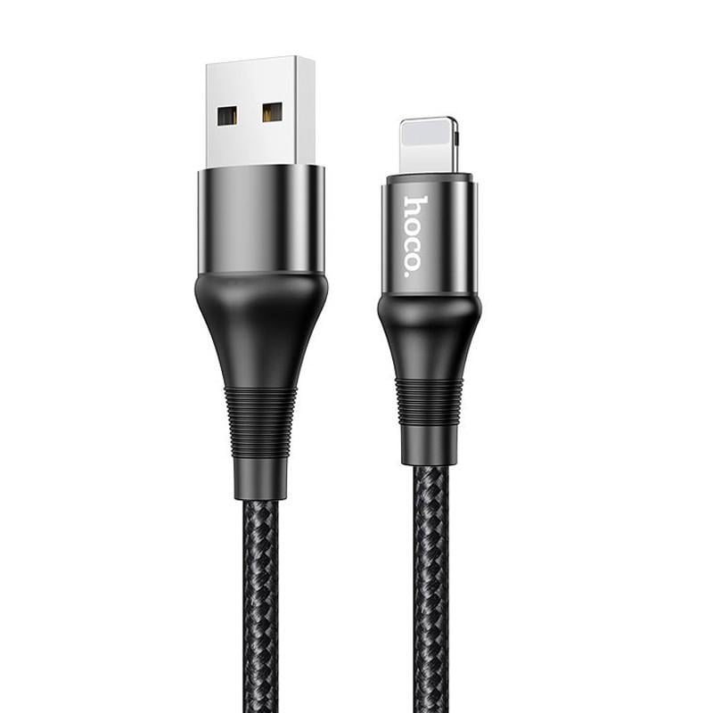 Дата кабель Hoco X50 Excellent USB to Lightning 1 м Black