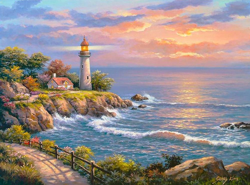 Алмазная мозаика Emerald Craft Рассвет у океана 20x30 см (18328)