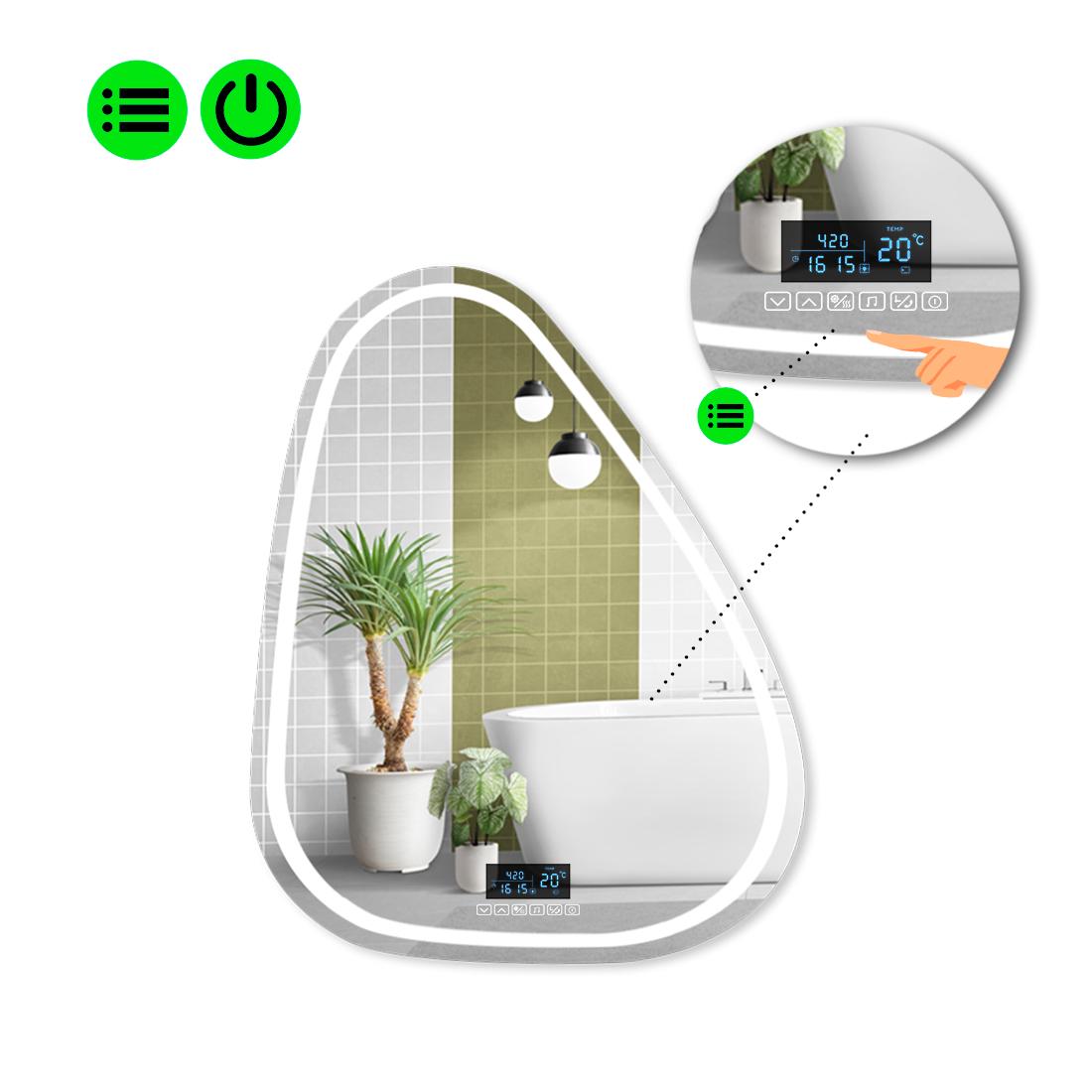Зеркало с LED подсветкой Doccia 1 с Smart-блоком 120x96 см (8995052)
