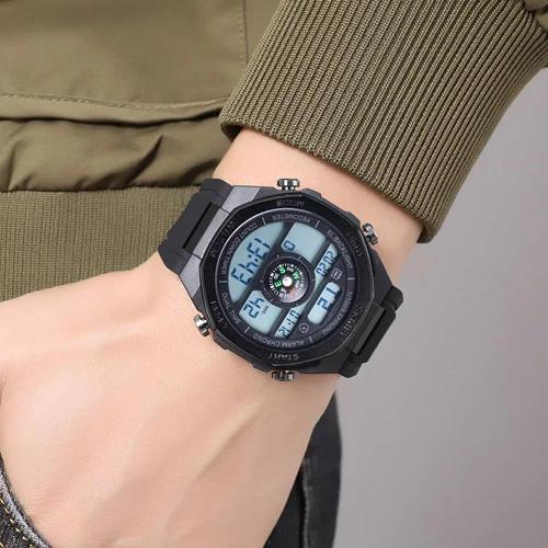 Годинник наручний чоловічий Skmei 2209BKWT Compass Black (25a95656) - фото 4