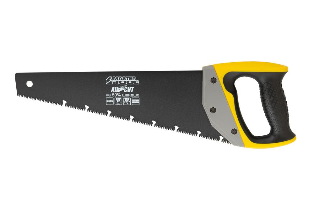 Ножівка столярна Mastertool BLACK ALLIGATOR 9TPI MAX CUT загартований зуб 3D 350 мм - фото 2