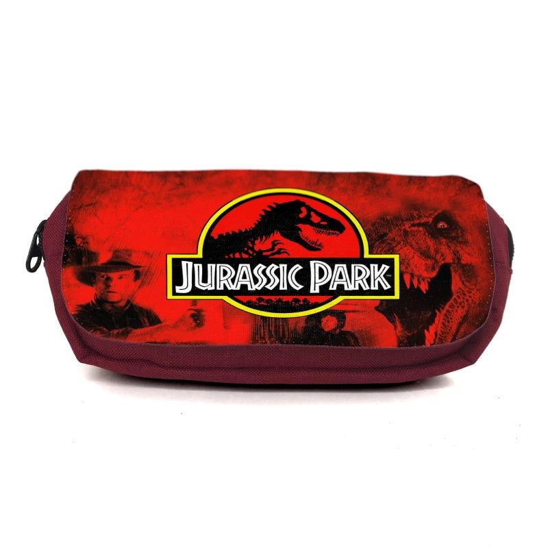 Пенал школьный Парк Юрского Периода 006 Jurasic Park JRP-006 Бордовый (1480995318)
