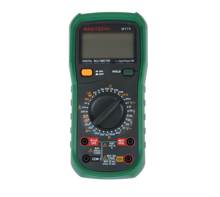 Мультиметр цифровой универсальный Mastech MY75 с 20000-разрядным дисплеем и измерением частоты Зелено-черный (168-31-3151-11)