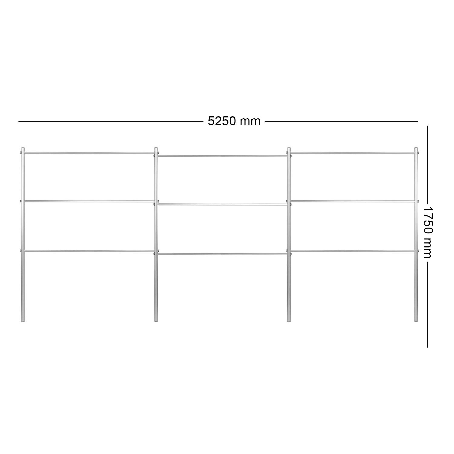 Опора для растений шпалеры садовые 1750х5250 мм d 24 мм/d 12 мм (ШС-D24/D12-1750*5250) - фото 2 Опора для растений шпалеры садовые 1750х5250 мм d 24 мм/d 12 мм (ШС-D24/D12-1750*5250) - фото 2