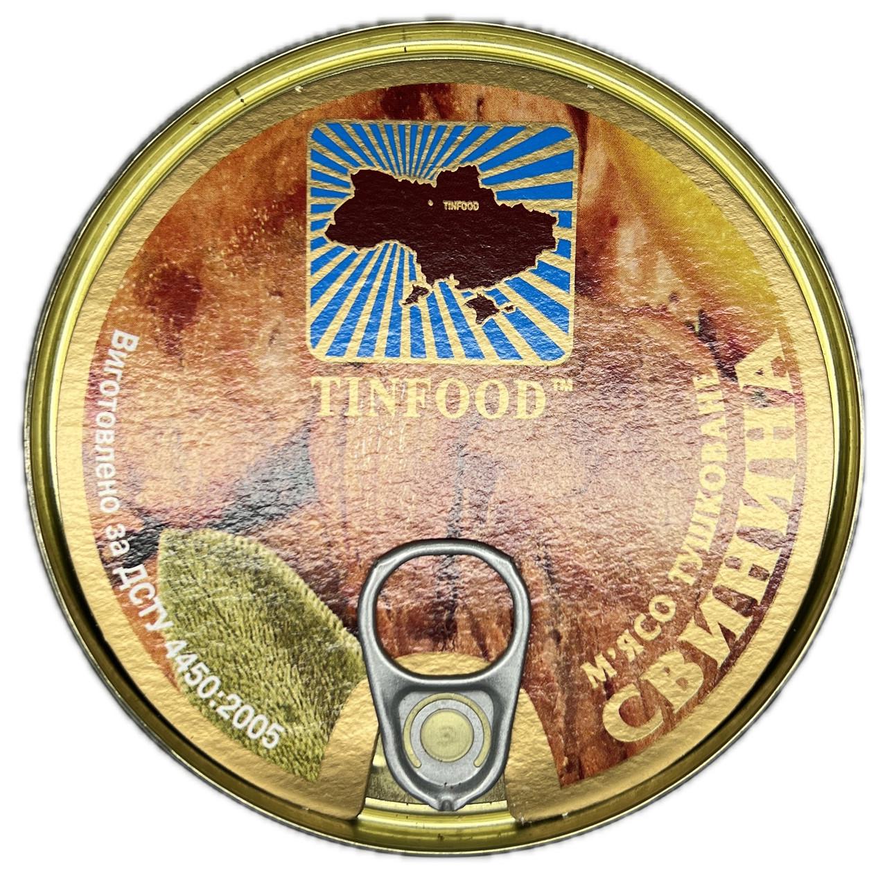 Свинина тушкована Tinfood 525 г - фото 3